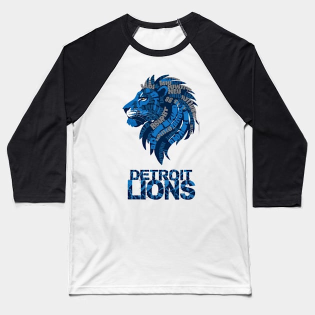 Detroit Lions Baseball T-Shirt by TshirtMA